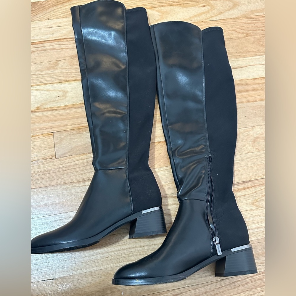 Calvin Klein Black Heeled Boots